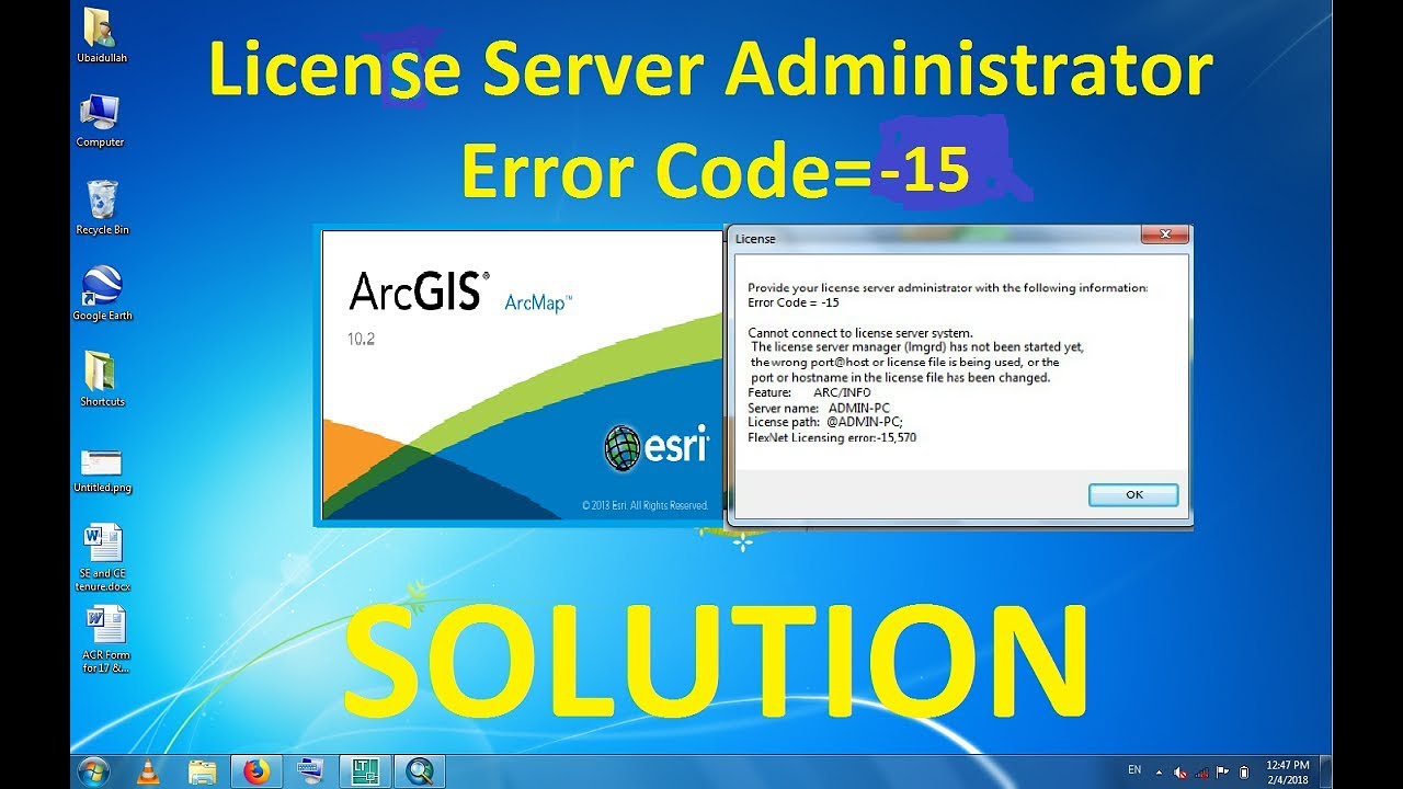 Arcgis license server administrator 10.1 not starting
